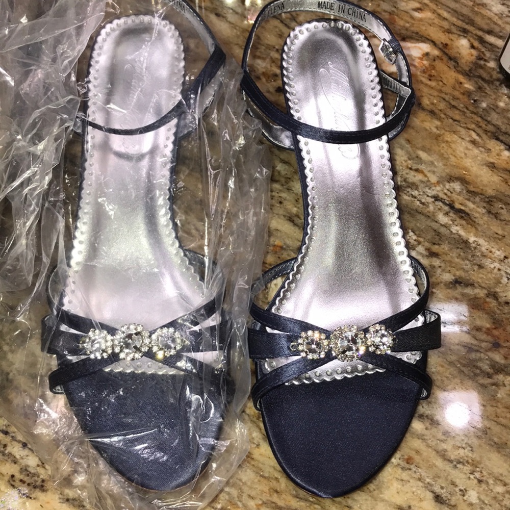 Navy Blue Brand New mini heels